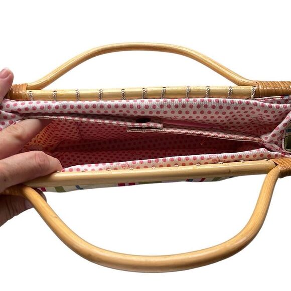 Buzz by Jane Fox Precious unique purse with Bamboo handles - Picture 2 of 5